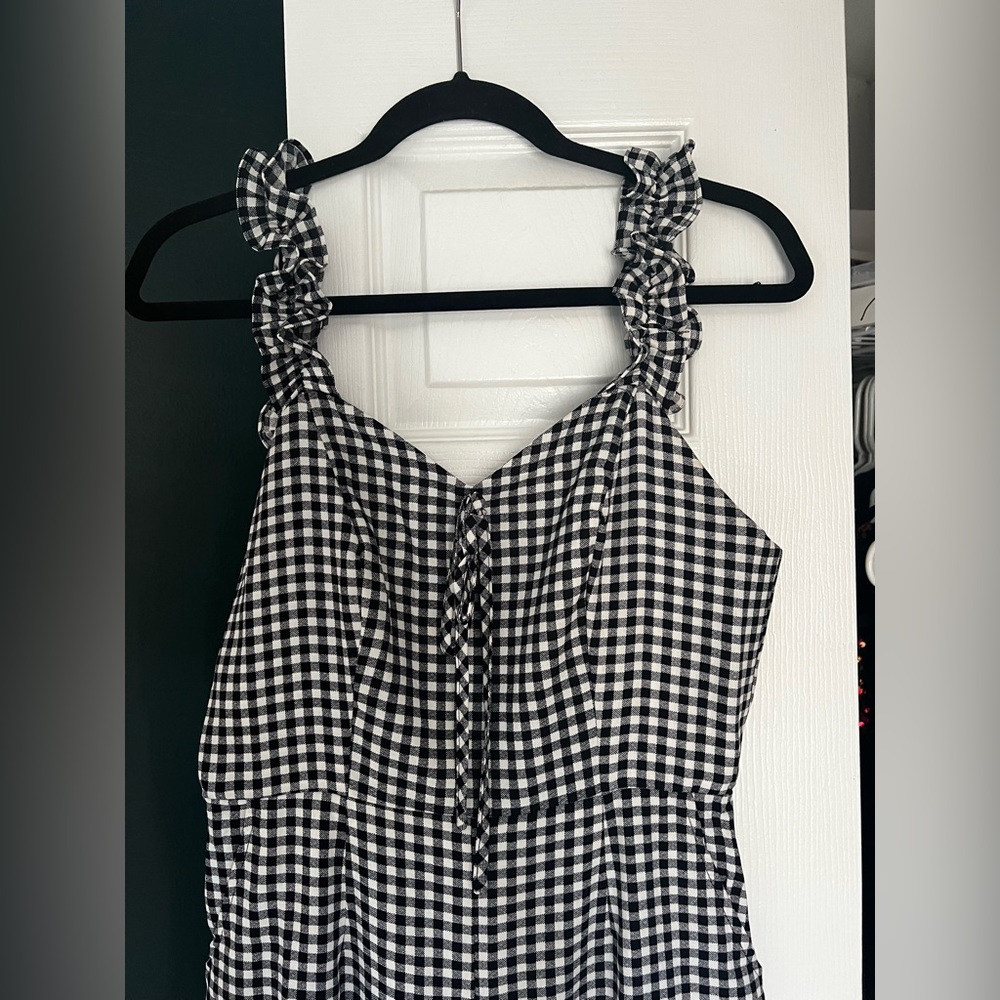 Boutique checkered jumpsuit